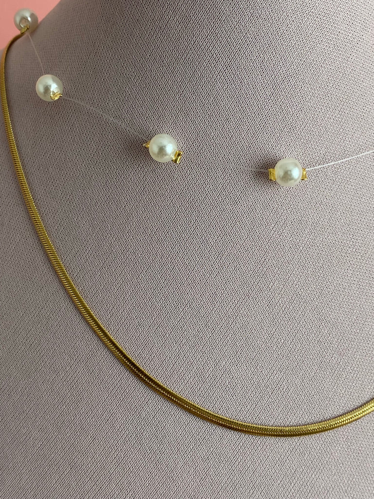 Collar doble Pearl